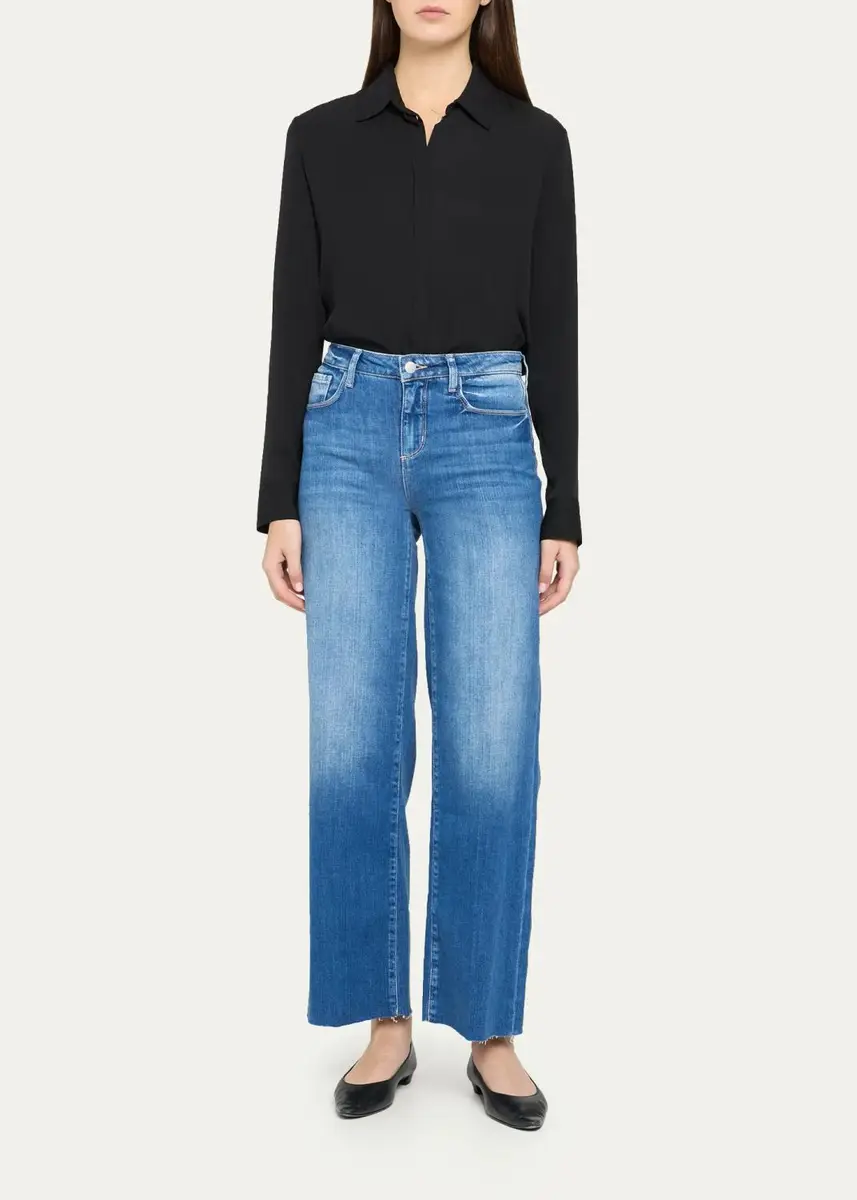 L'Agence Scottie High-Rise Wide-Leg Jeans | Thumbnail 2 L'Agence Scottie High-Rise Wide-Leg Jeans | Thumbnail 2