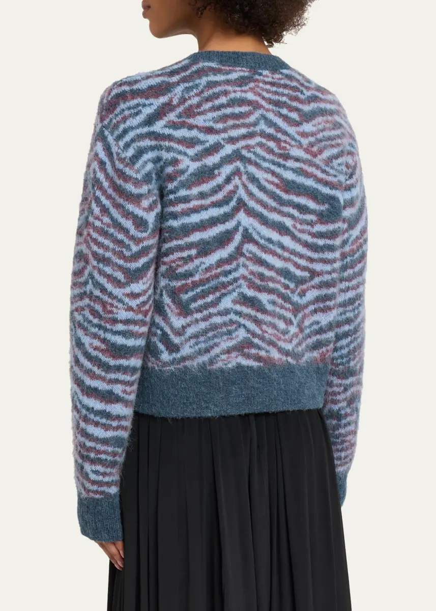 3.1 Phillip Lim Tiger-Print Alpaca-Blend Cardigan | Thumbnail 3 3.1 Phillip Lim Tiger-Print Alpaca-Blend Cardigan | Thumbnail 3