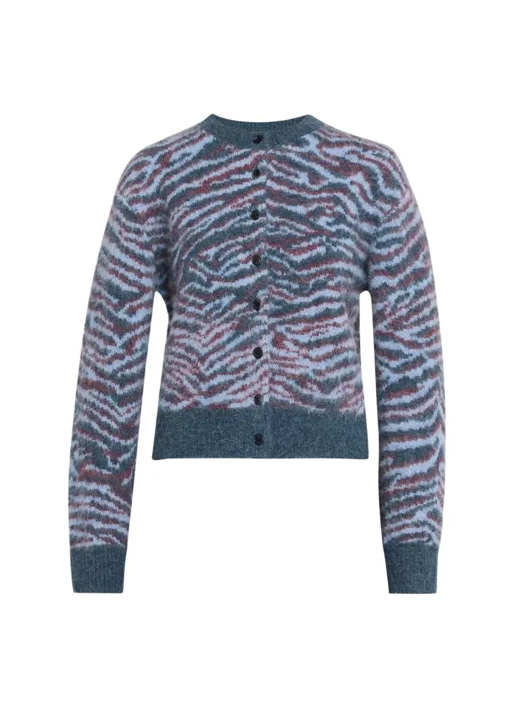 3.1 Phillip Lim Tiger-Print Alpaca-Blend Cardigan | Image 1 3.1 Phillip Lim Tiger-Print Alpaca-Blend Cardigan | Image 1