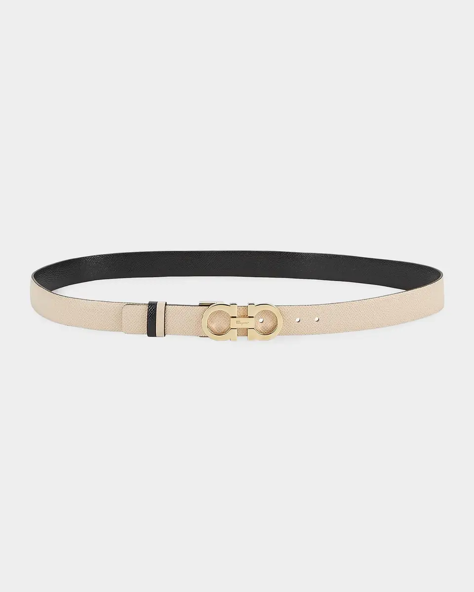 Ferragamo Gancini-Buckle Reversible Leather Belt | Thumbnail 2 Ferragamo Gancini-Buckle Reversible Leather Belt | Thumbnail 2