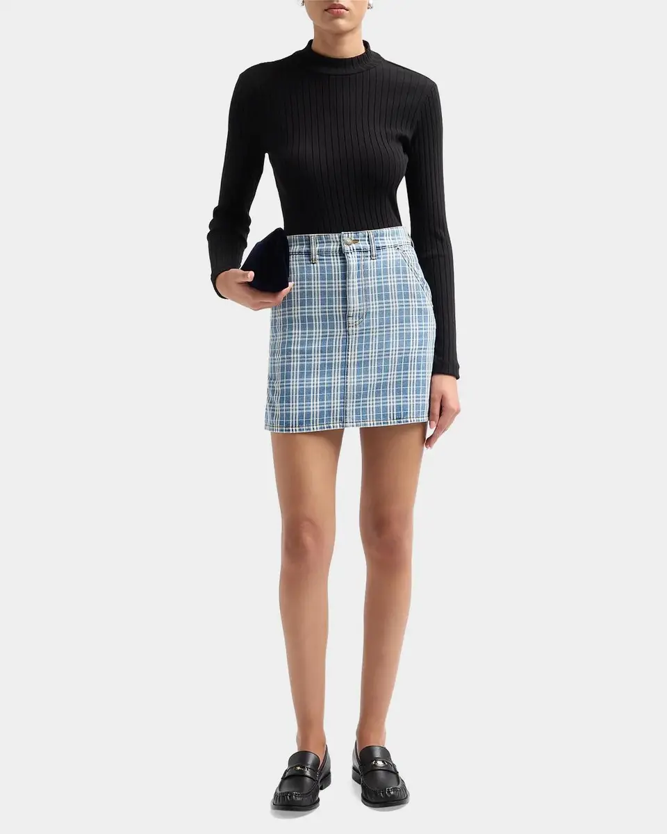 Burberry Norcross Denim Mini Skirt | Thumbnail 2