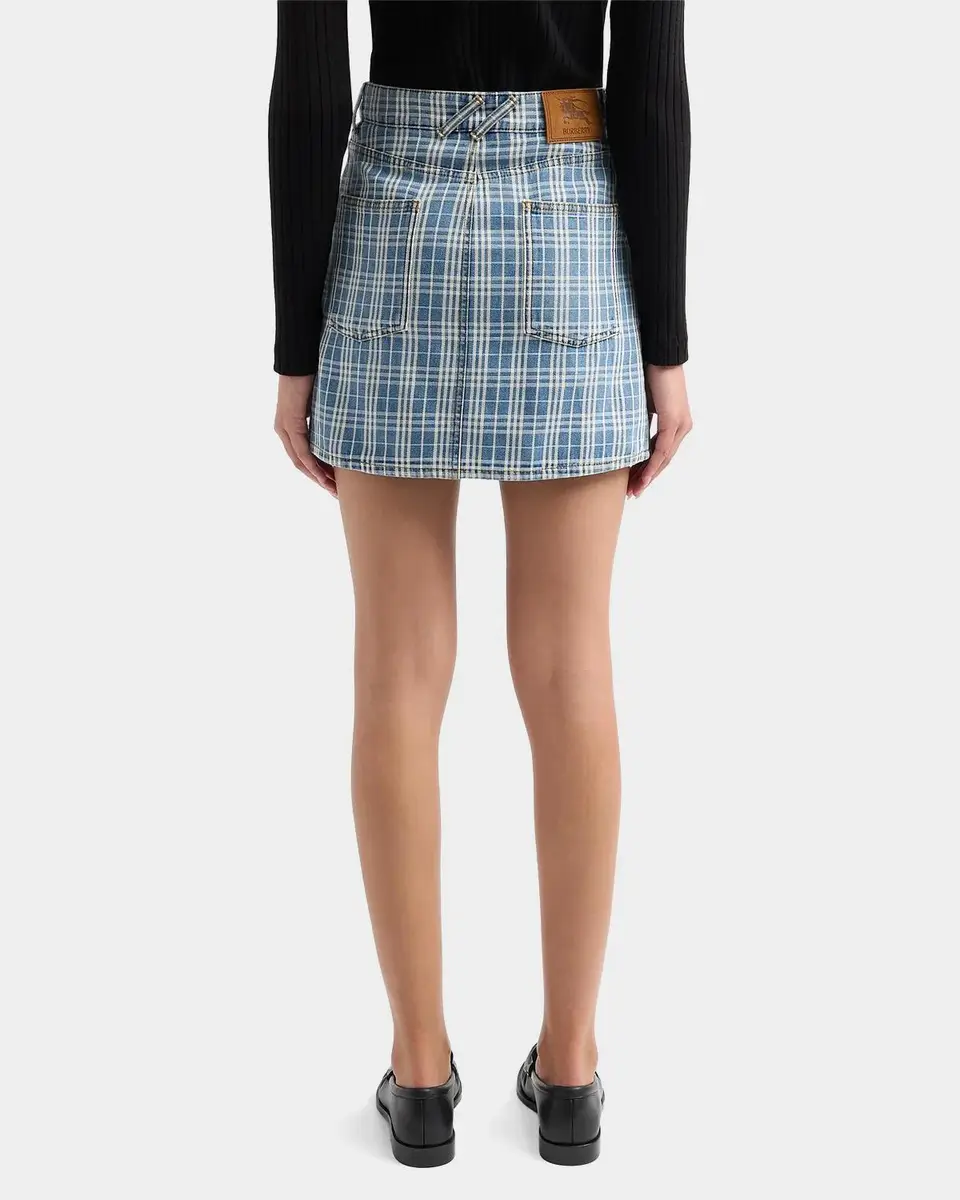 Burberry Norcross Denim Mini Skirt | Thumbnail 3
