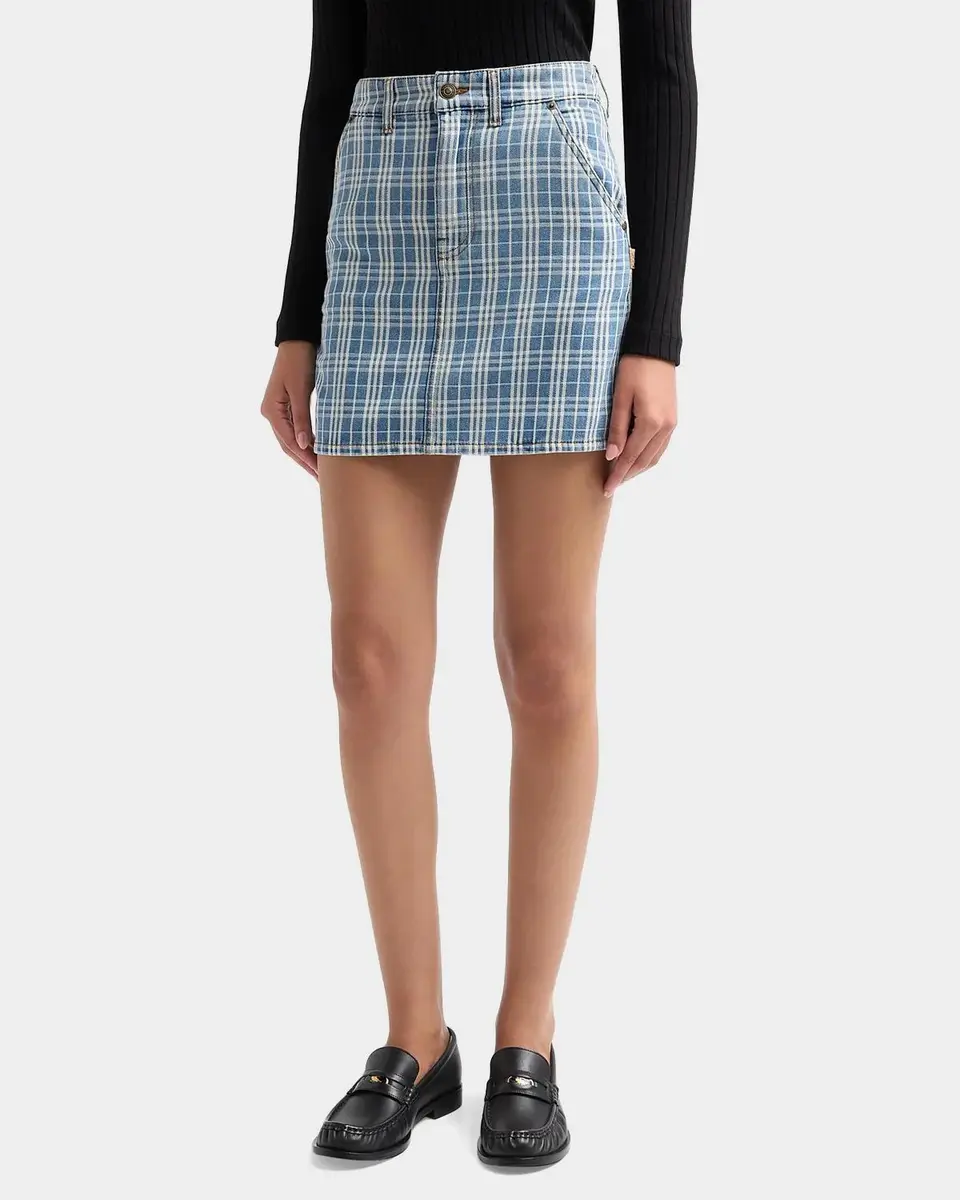 Burberry Norcross Denim Mini Skirt | Thumbnail 4