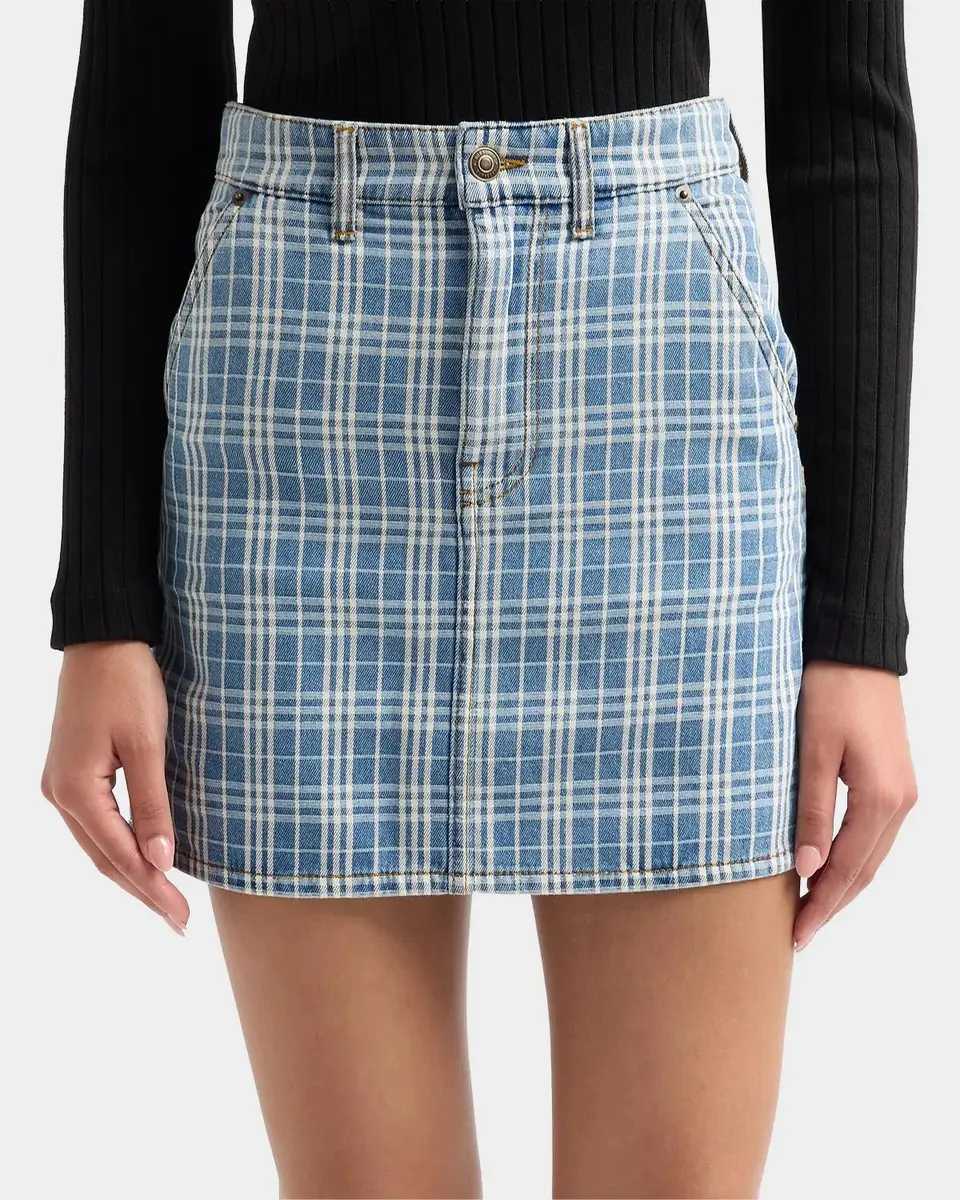 Burberry Norcross Denim Mini Skirt | Thumbnail 5