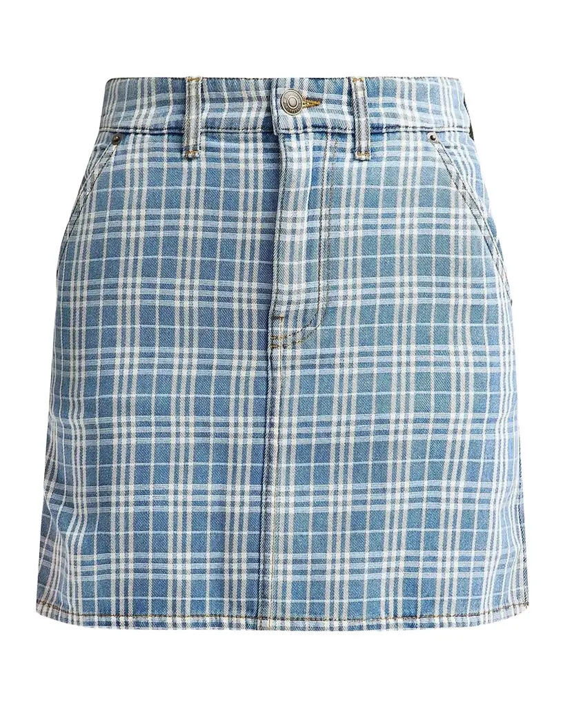 Burberry Norcross Denim Mini Skirt