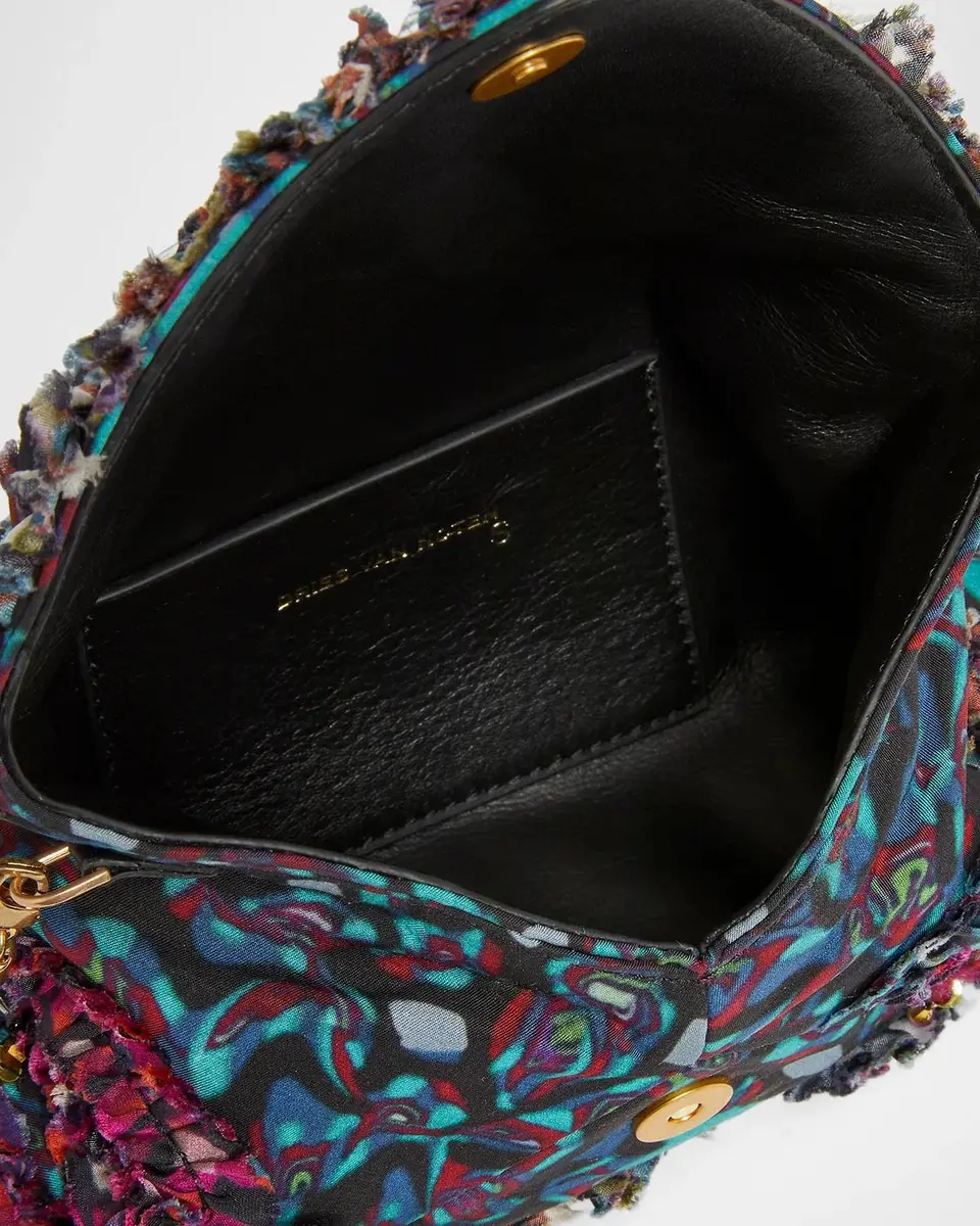 Dries Van Noten Small Ruffle-Embroidered Pouch Bag | Thumbnail 4