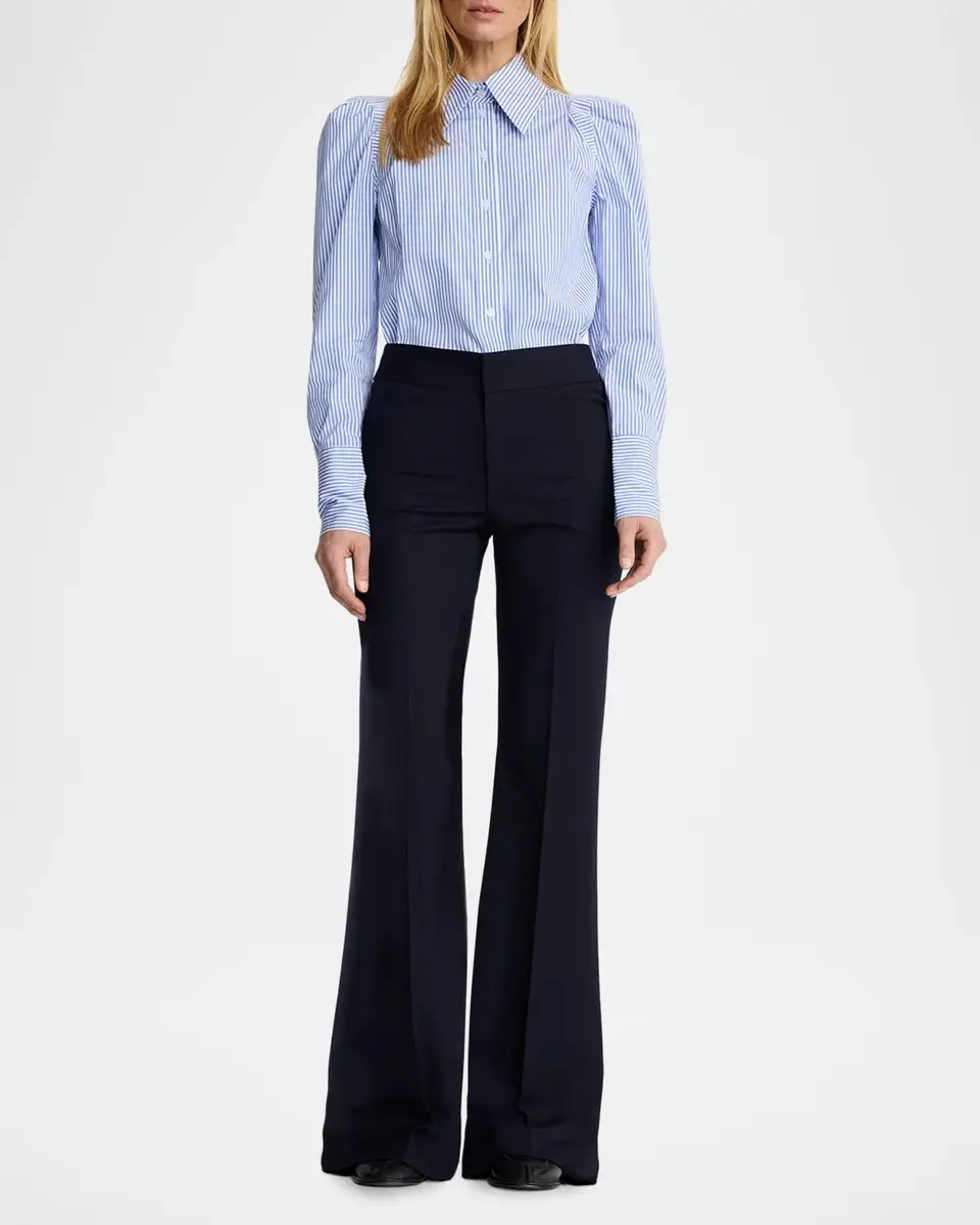 SMYTHE Lisbon Flared Stretch Pants | Thumbnail 2 SMYTHE Lisbon Flared Stretch Pants | Thumbnail 2