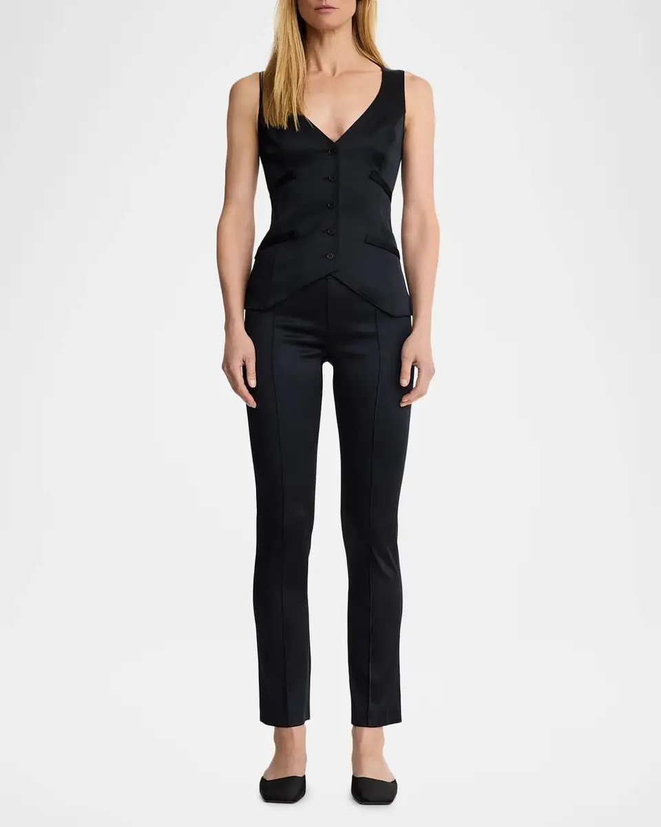 SMYTHE Cropped Tuxedo Cigarette Pants | Thumbnail 2 SMYTHE Cropped Tuxedo Cigarette Pants | Thumbnail 2