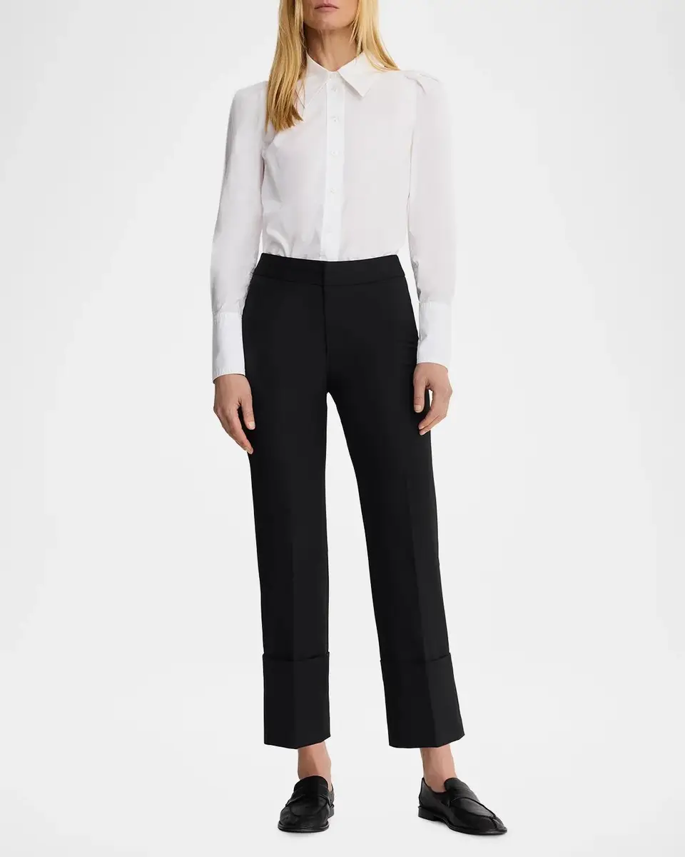 SMYTHE Berlin Cropped Straight-Leg Pants | Thumbnail 2