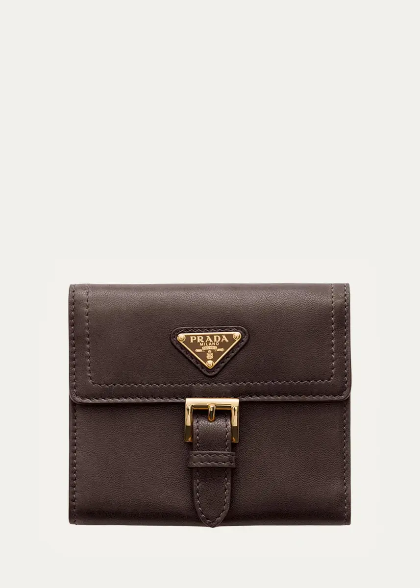Prada Small Nappa Leather Wallet | Thumbnail 4 Prada Small Nappa Leather Wallet | Thumbnail 4