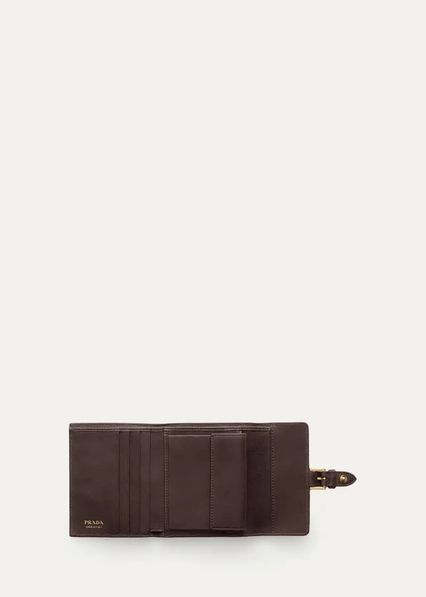 Prada Small Nappa Leather Wallet | Thumbnail 6 Prada Small Nappa Leather Wallet | Thumbnail 6