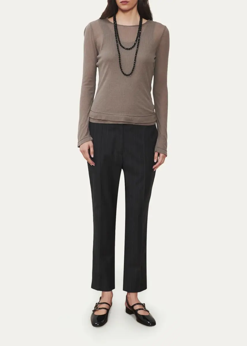 WE-AR4 The Windsor Pinstripe Cropped Trousers | Thumbnail 2 WE-AR4 The Windsor Pinstripe Cropped Trousers | Thumbnail 2