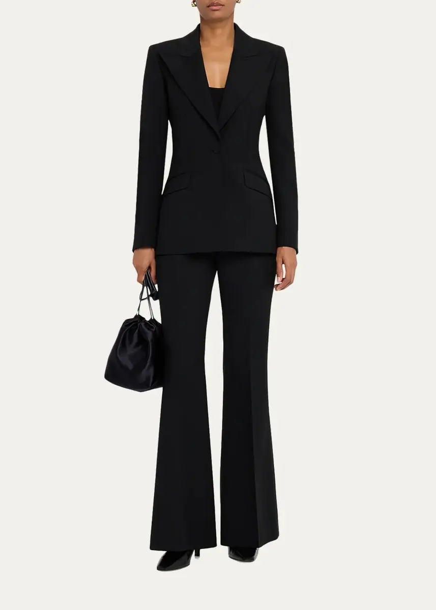 Gabriela Hearst Rhein Wool Flare Pants | Thumbnail 2