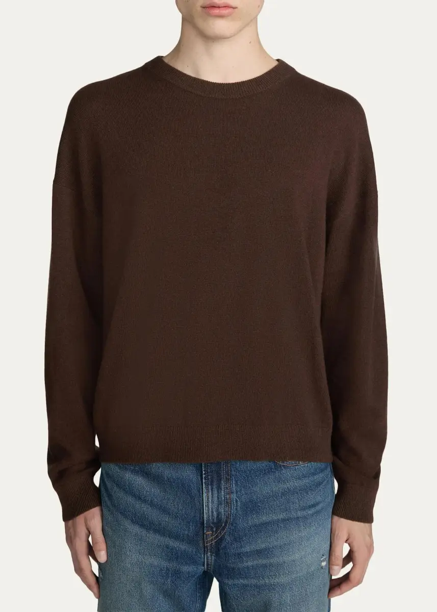 Frame Lightweight Cashmere Crewneck Sweater | Thumbnail 4 Frame Lightweight Cashmere Crewneck Sweater | Thumbnail 4