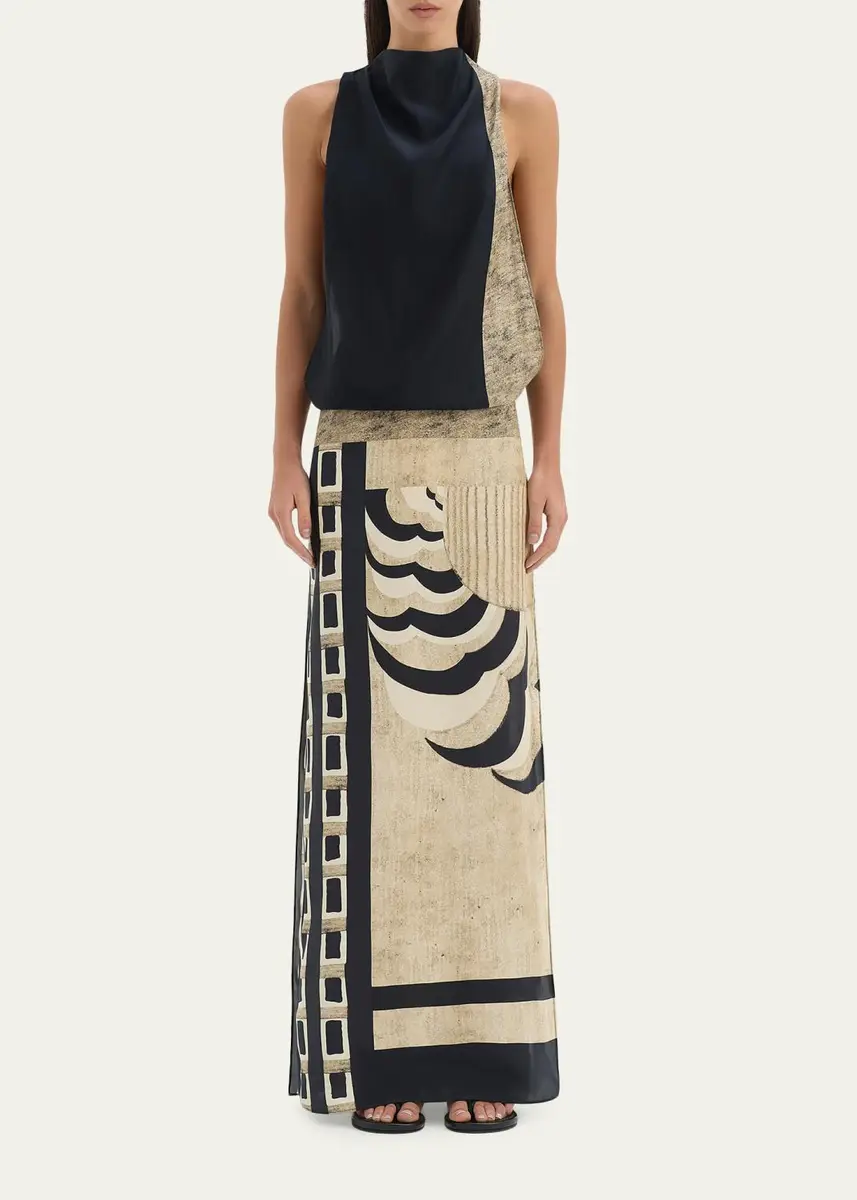 SIR. Sona Geometric Maxi Dress | Thumbnail 2 SIR. Sona Geometric Maxi Dress | Thumbnail 2