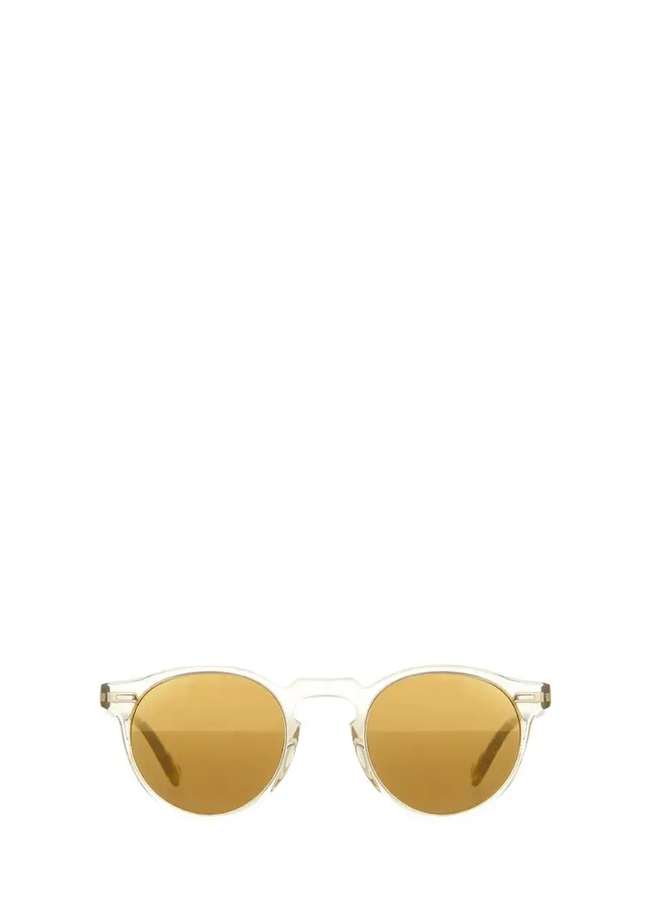 Oliver Peoples Gregory Peck Round Plastic Sunglasses, Clear/Tortoise | Image 1 Oliver Peoples Gregory Peck Round Plastic Sunglasses, Clear/Tortoise | Image 1