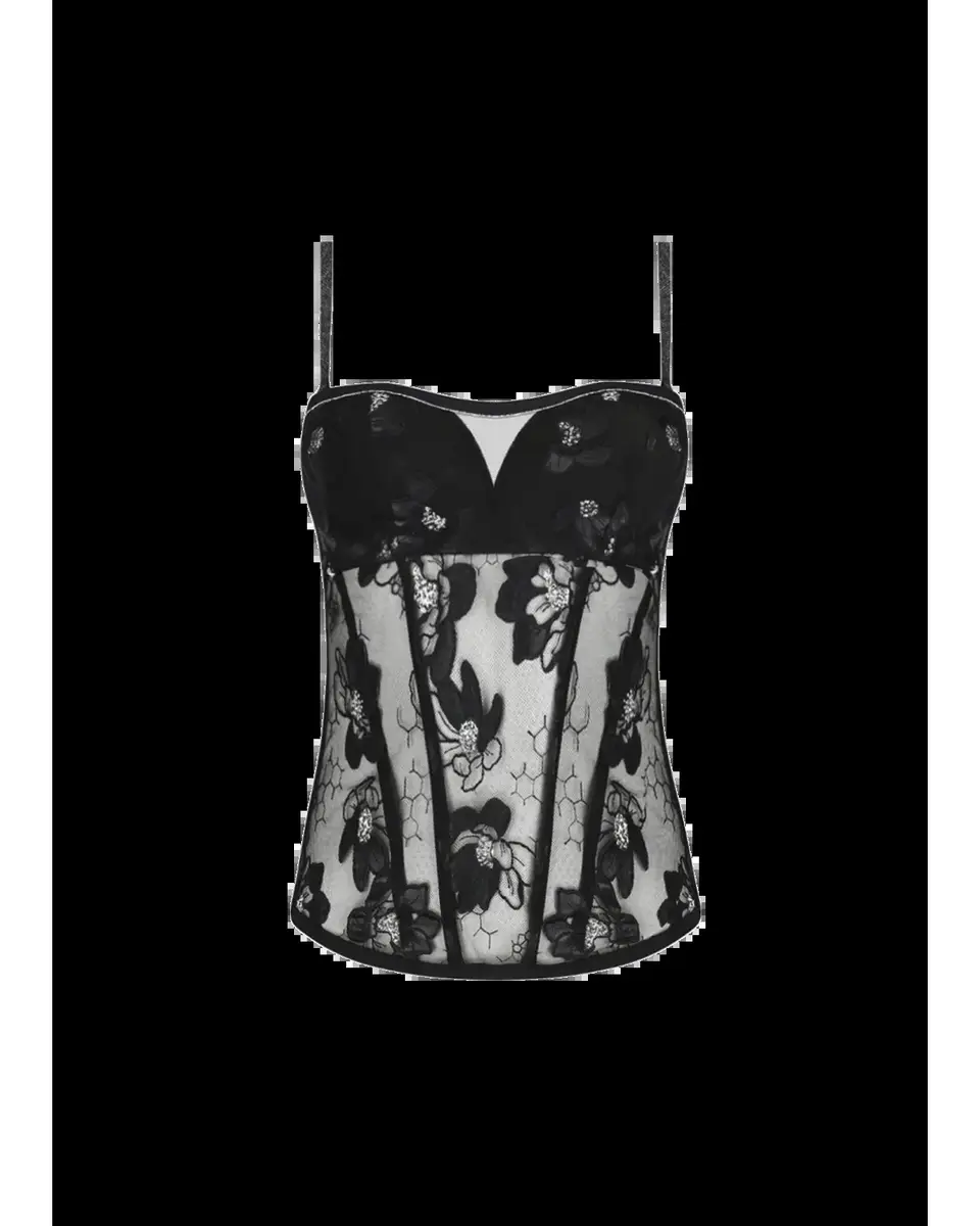 Lise Charmel Cuir Sexy Couture Embroidered Tulle Bustier Top | Thumbnail 2 Lise Charmel Cuir Sexy Couture Embroidered Tulle Bustier Top | Thumbnail 2