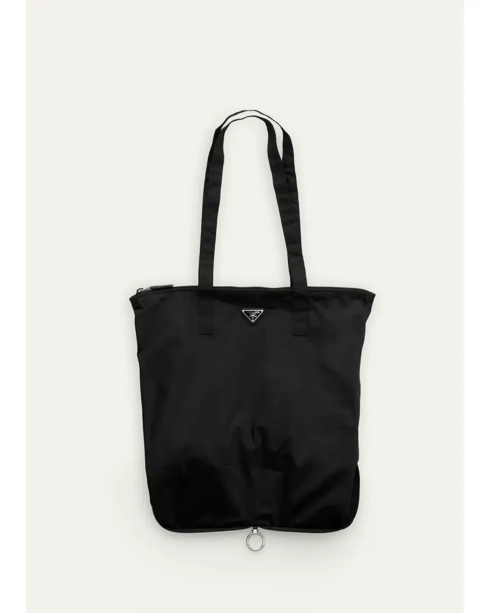 Prada Saffiano Leather Pendant and Re-Nylon Tote Bag | Thumbnail 3 Prada Saffiano Leather Pendant and Re-Nylon Tote Bag | Thumbnail 3