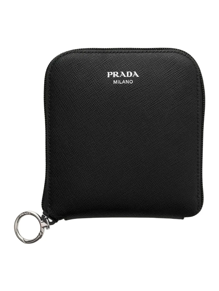 Prada Saffiano Leather Pendant and Re-Nylon Tote Bag