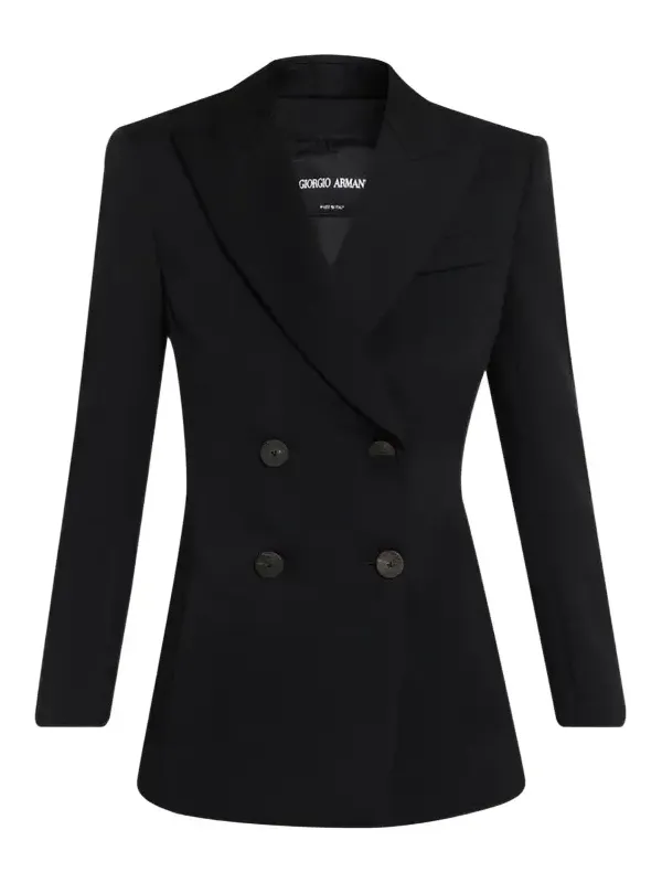 Double-Breasted Slim Wool Blazer Double-Breasted Slim Wool Blazer