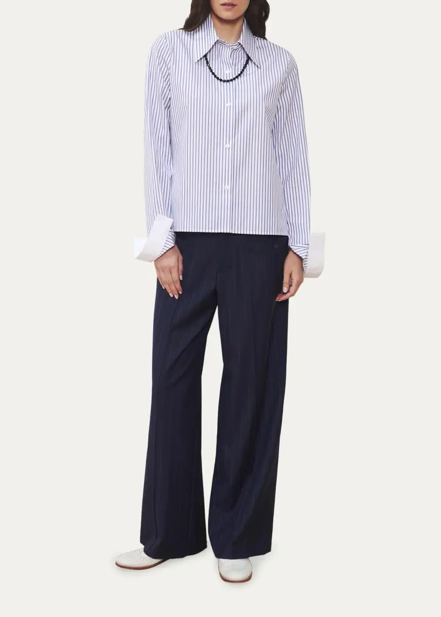 WE-AR4 The Brooklyn Striped Cotton Shirt | Thumbnail 2 WE-AR4 The Brooklyn Striped Cotton Shirt | Thumbnail 2