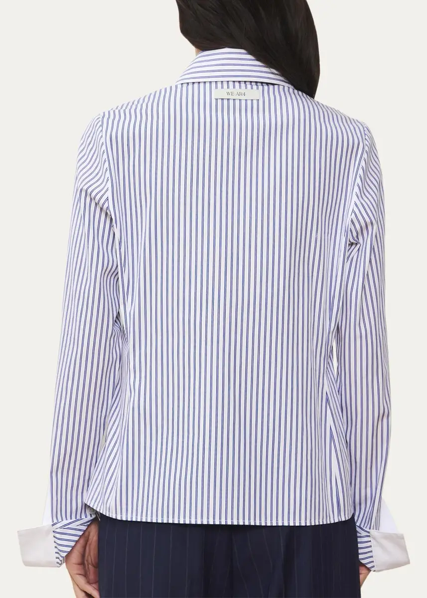 WE-AR4 The Brooklyn Striped Cotton Shirt | Thumbnail 3 WE-AR4 The Brooklyn Striped Cotton Shirt | Thumbnail 3
