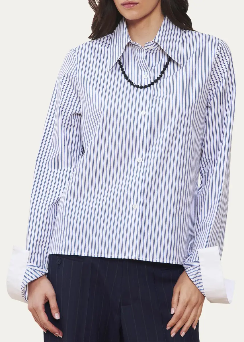 WE-AR4 The Brooklyn Striped Cotton Shirt | Thumbnail 4 WE-AR4 The Brooklyn Striped Cotton Shirt | Thumbnail 4
