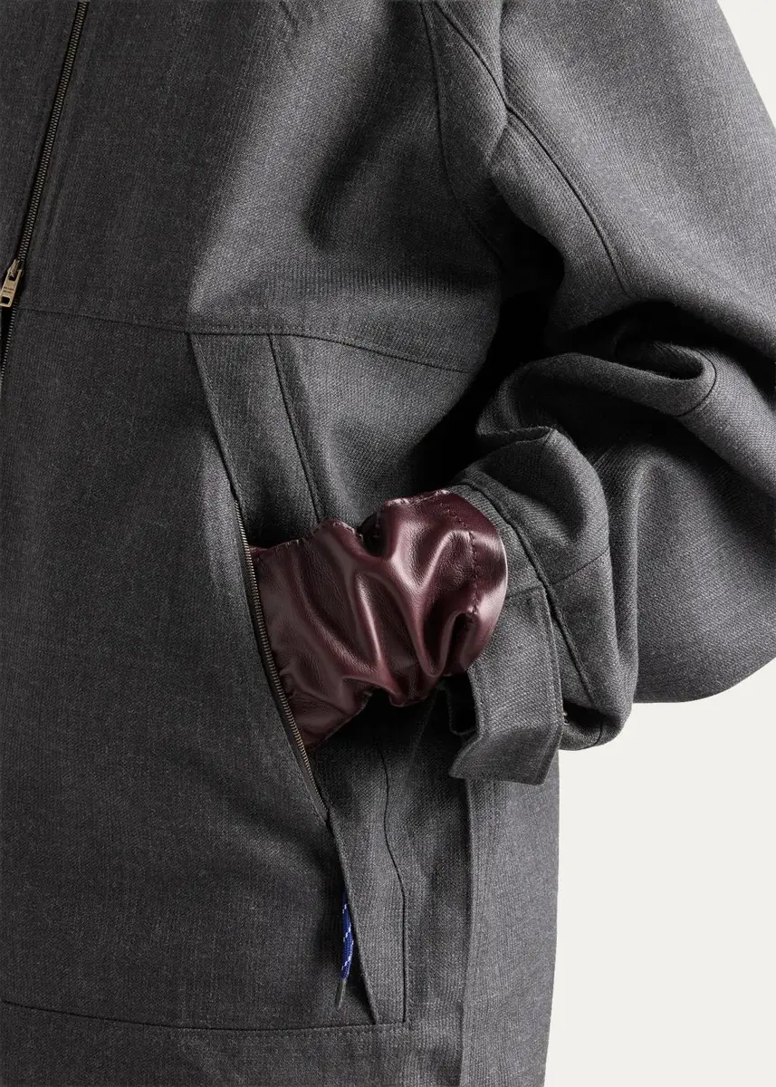 Prada Straight Fit Wool Jacket | Thumbnail 5 Prada Straight Fit Wool Jacket | Thumbnail 5