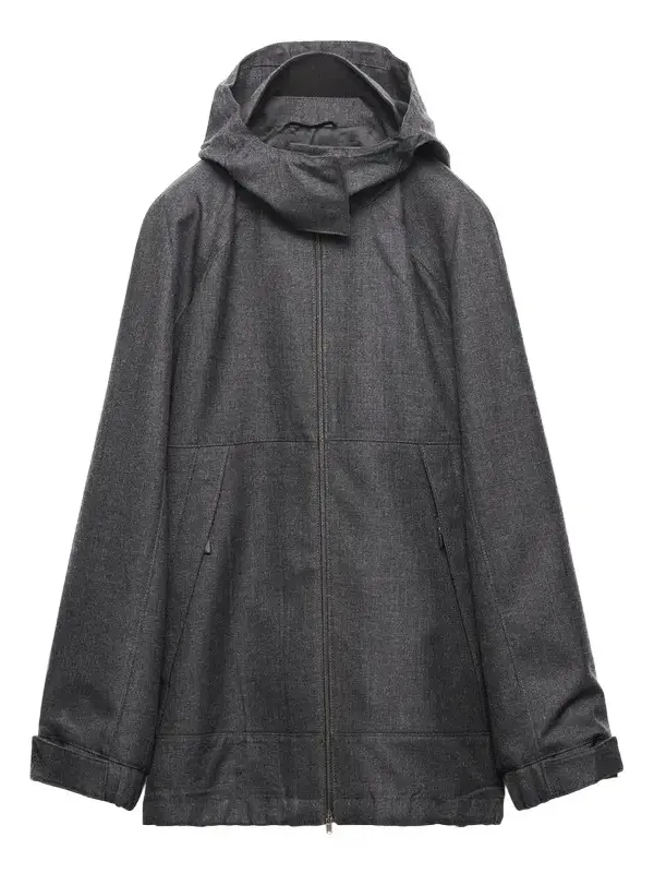 Straight Fit Wool Jacket