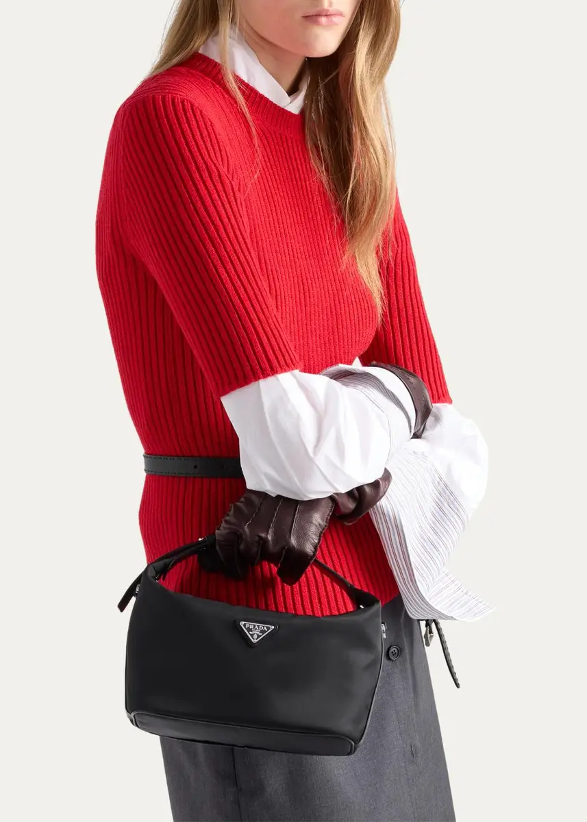 Prada Cherie Mini Re-Nylon Top-Handle Bag | Thumbnail 2