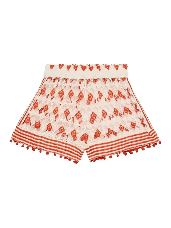 Cordelia Crochet Coverup Mini Shorts Cordelia Crochet Coverup Mini Shorts
