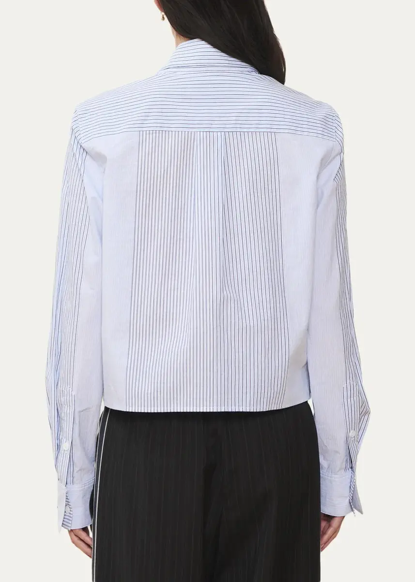 WE-AR4 The Campbell Boxy Striped Cotton Shirt | Thumbnail 3 WE-AR4 The Campbell Boxy Striped Cotton Shirt | Thumbnail 3