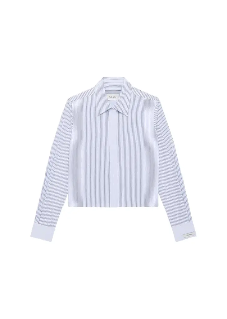WE-AR4 The Campbell Boxy Striped Cotton Shirt | Image 1 WE-AR4 The Campbell Boxy Striped Cotton Shirt | Image 1