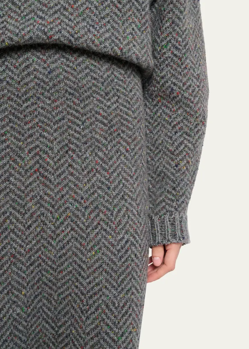 Gabriela Hearst Camden Cashmere Speckled Herringbone Maxi Skirt | Thumbnail 5 Gabriela Hearst Camden Cashmere Speckled Herringbone Maxi Skirt | Thumbnail 5