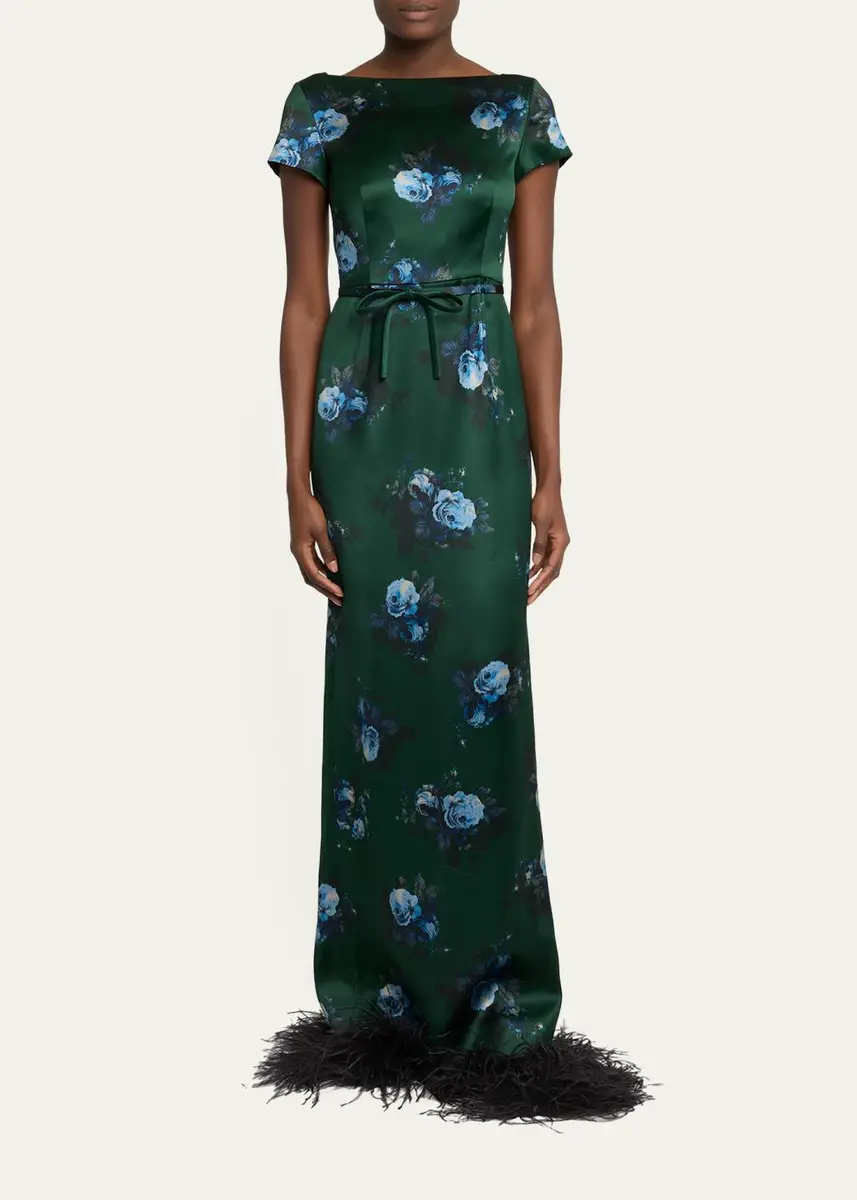Erdem Duchess Printed Boatneck Maxi Dress | Thumbnail 2