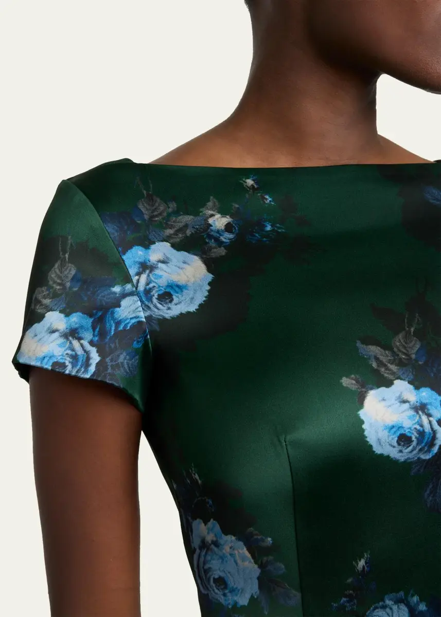 Erdem Duchess Printed Boatneck Maxi Dress | Thumbnail 5