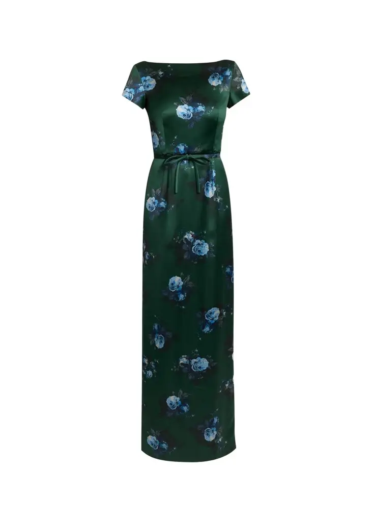 Erdem Duchess Printed Boatneck Maxi Dress | Image 1 Erdem Duchess Printed Boatneck Maxi Dress | Image 1