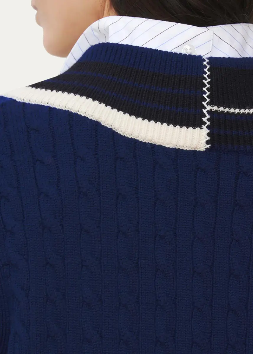 WE-AR4 The Retro Cable-Knit Wool Vest | Thumbnail 5 WE-AR4 The Retro Cable-Knit Wool Vest | Thumbnail 5