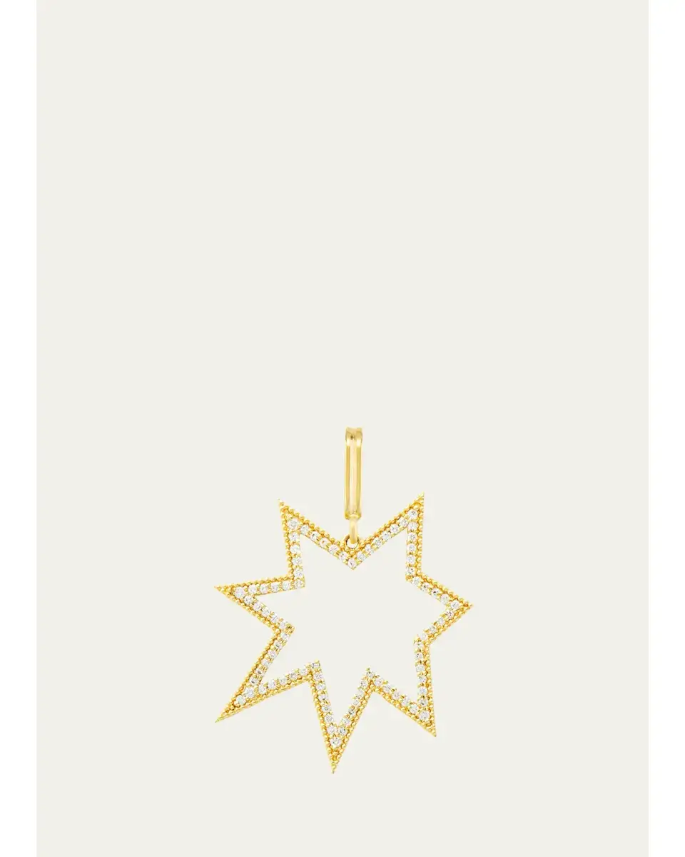 Etoile 18K Yellow Gold Diamond Charm