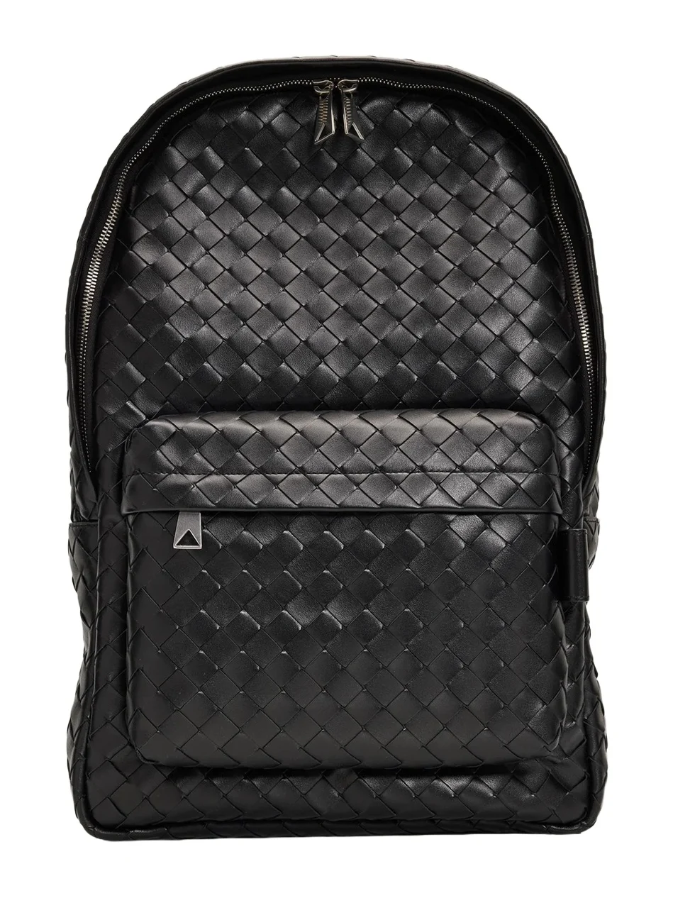 Bottega Veneta Men's Medium Intrecciato Leather Backpack