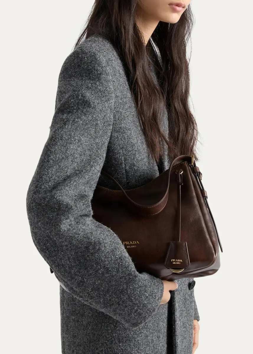 Prada Aimee Medium Leather Shoulder Bag | Thumbnail 2 Prada Aimee Medium Leather Shoulder Bag | Thumbnail 2