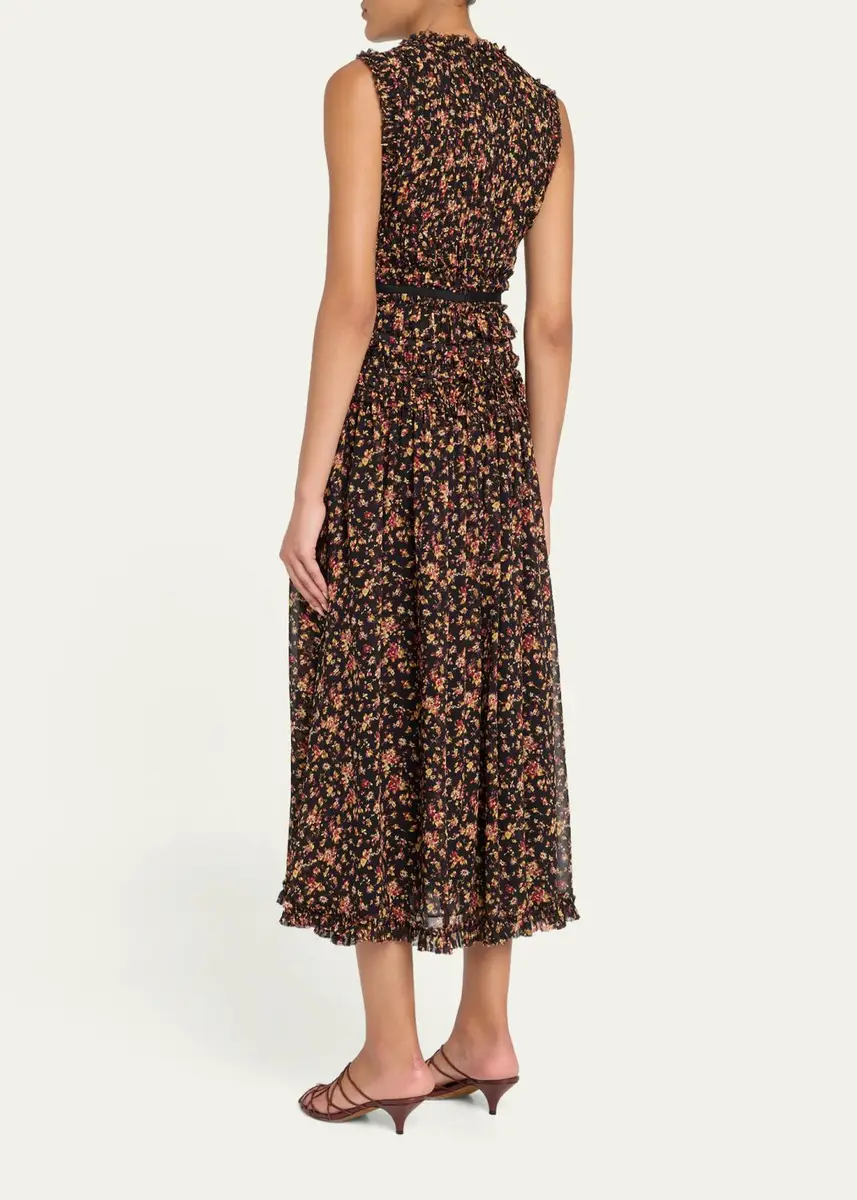 Ulla Johnson Etta Sleeveless Silk Maxi Dress | Thumbnail 3 Ulla Johnson Etta Sleeveless Silk Maxi Dress | Thumbnail 3