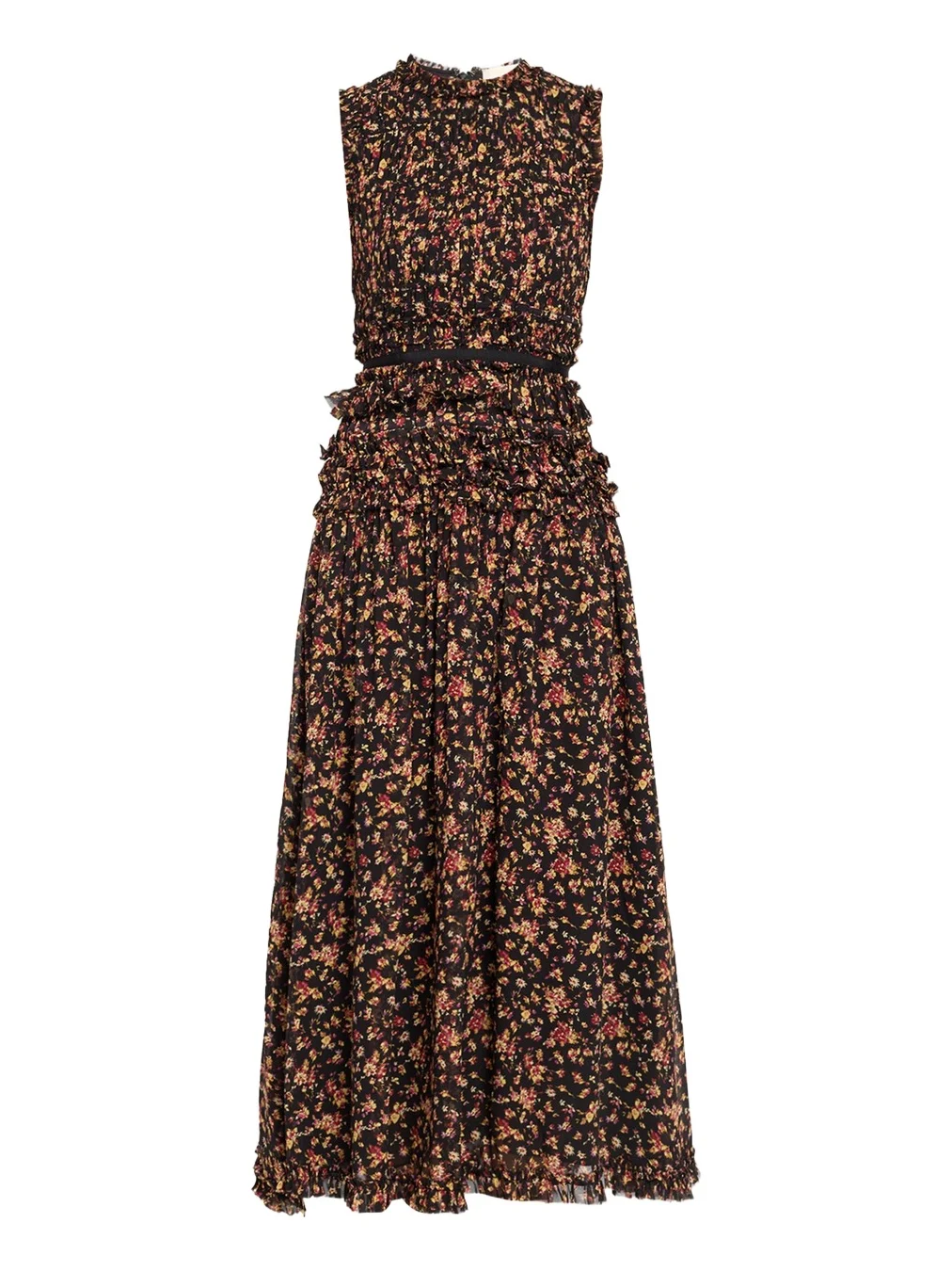 Etta Sleeveless Silk Maxi Dress