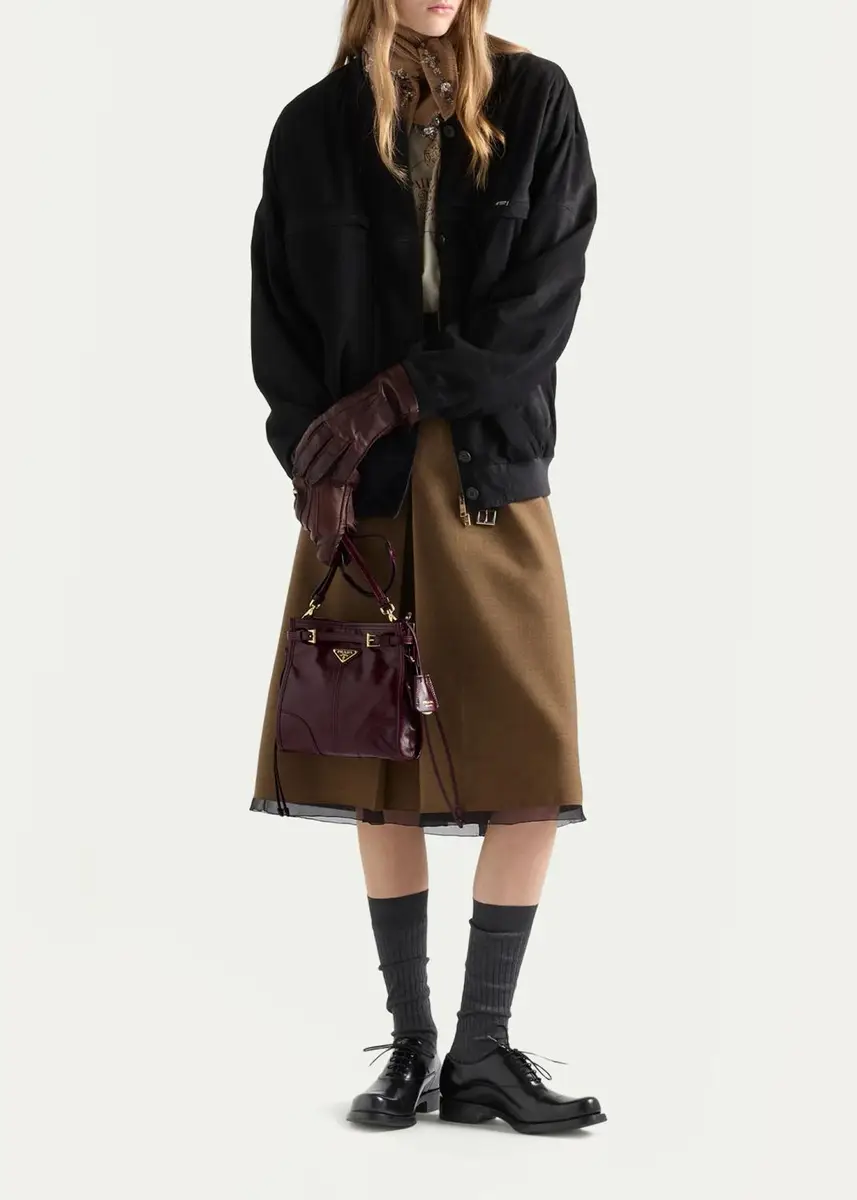 Prada Bonnie Mini Leather Crossbody Bag | Thumbnail 4 Prada Bonnie Mini Leather Crossbody Bag | Thumbnail 4