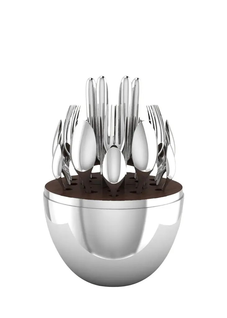 Christofle 24-Piece Mood Silver-Plated Flatware Service | Image 1 Christofle 24-Piece Mood Silver-Plated Flatware Service | Image 1