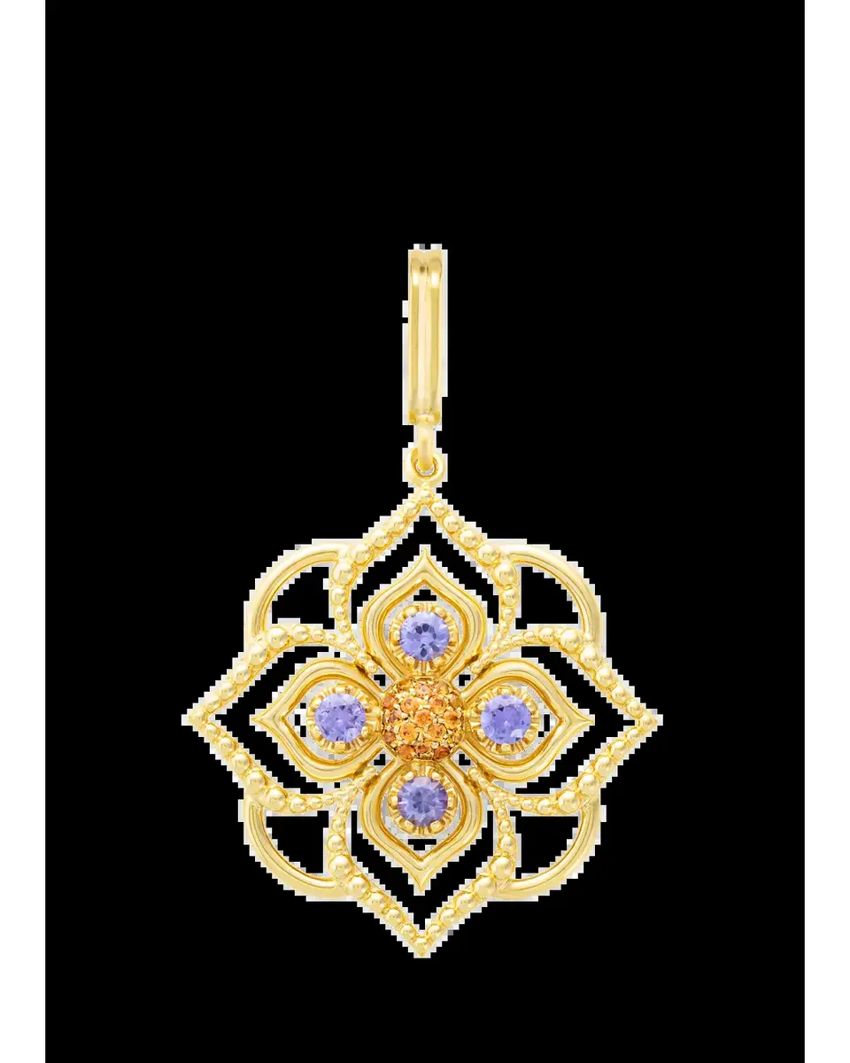 Mellerio 18K Yellow Gold Giardino Orange Blossom Pendant | Thumbnail 2