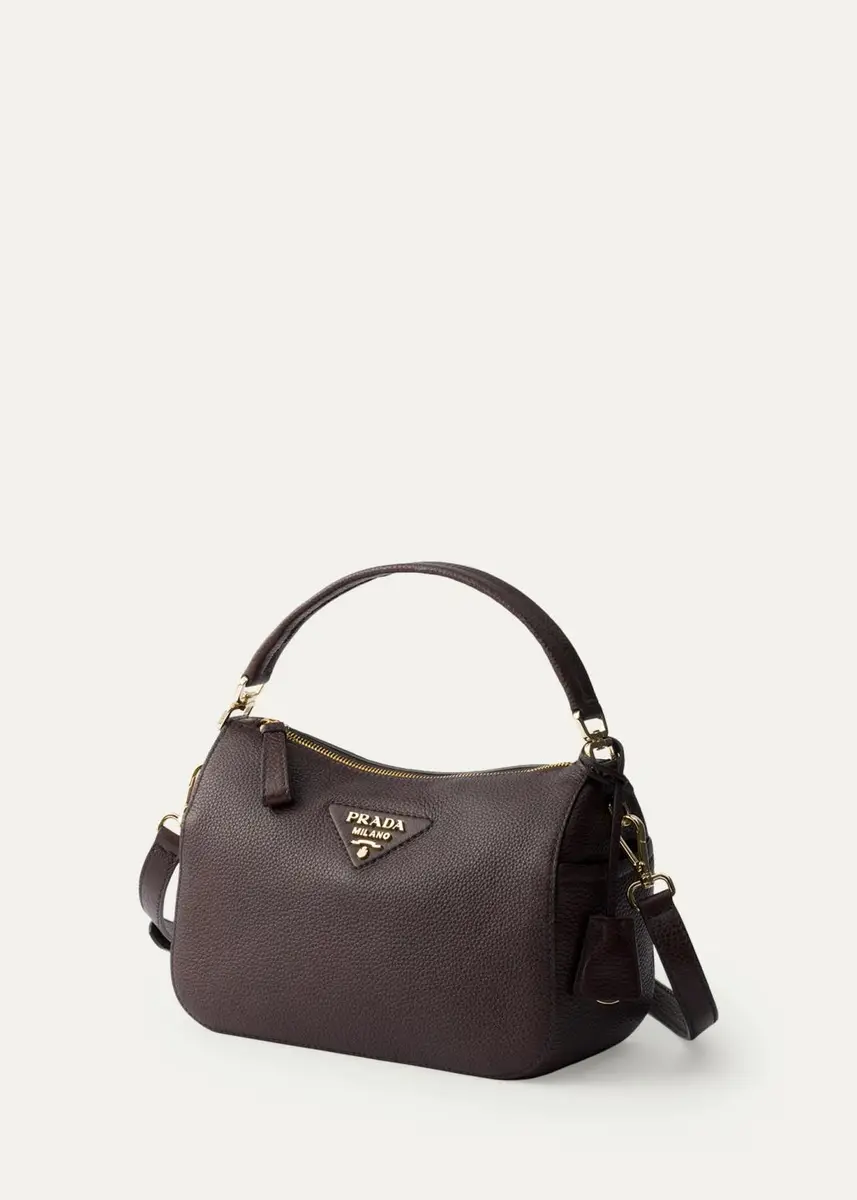 Prada Grain Leather Top-Handle Bag | Thumbnail 3