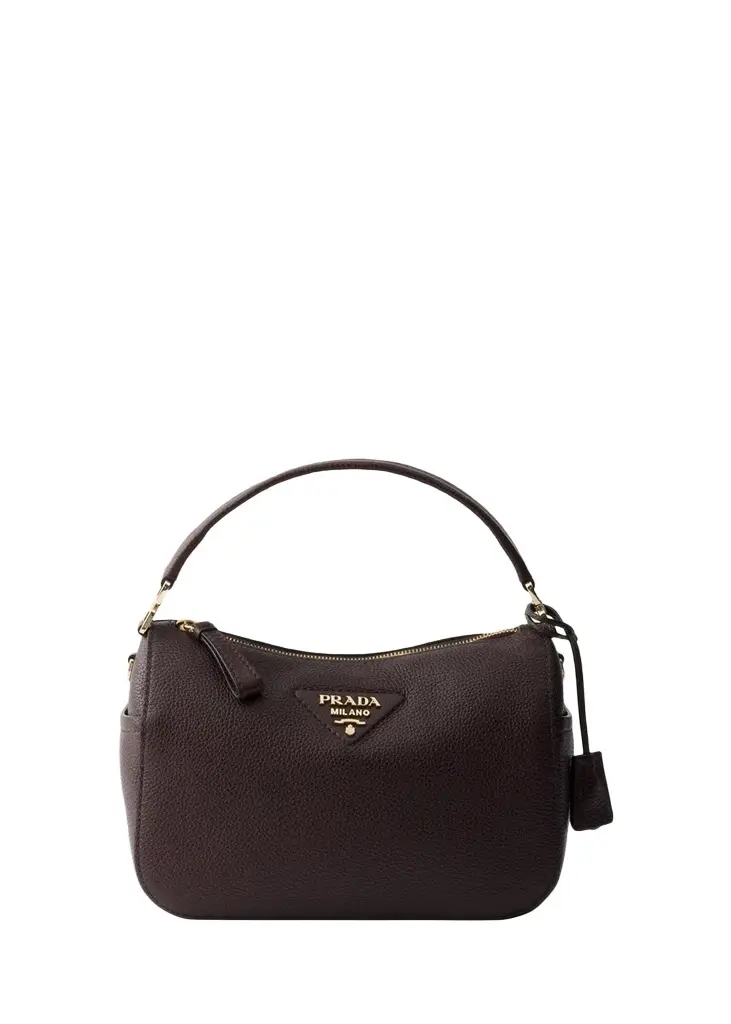 Prada Grain Leather Top-Handle Bag | Image 1 Prada Grain Leather Top-Handle Bag | Image 1