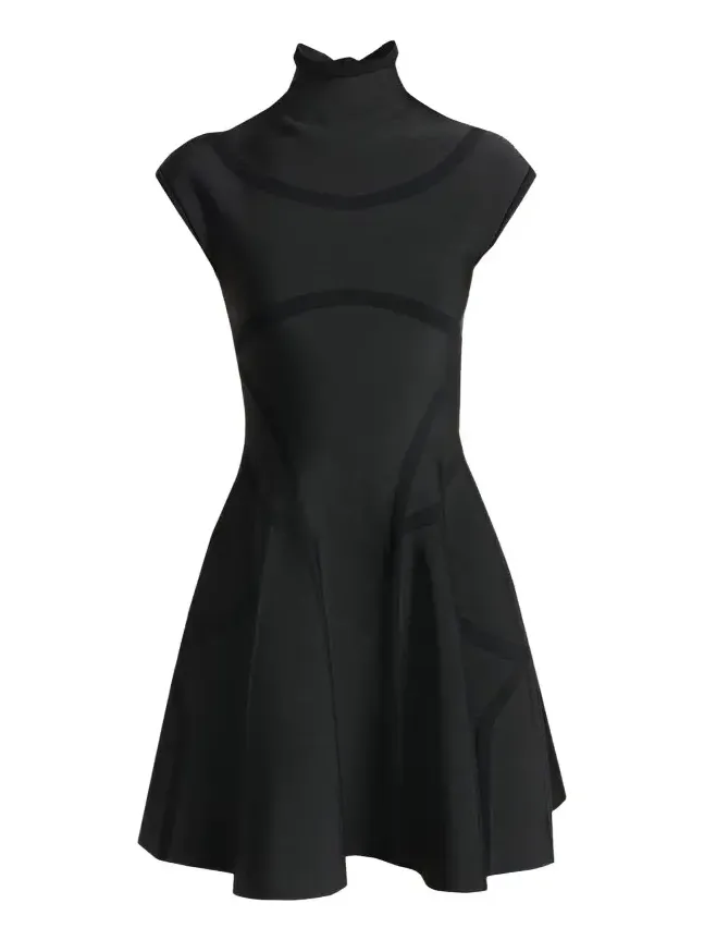 Volume Fit & Flare Mini Dress
