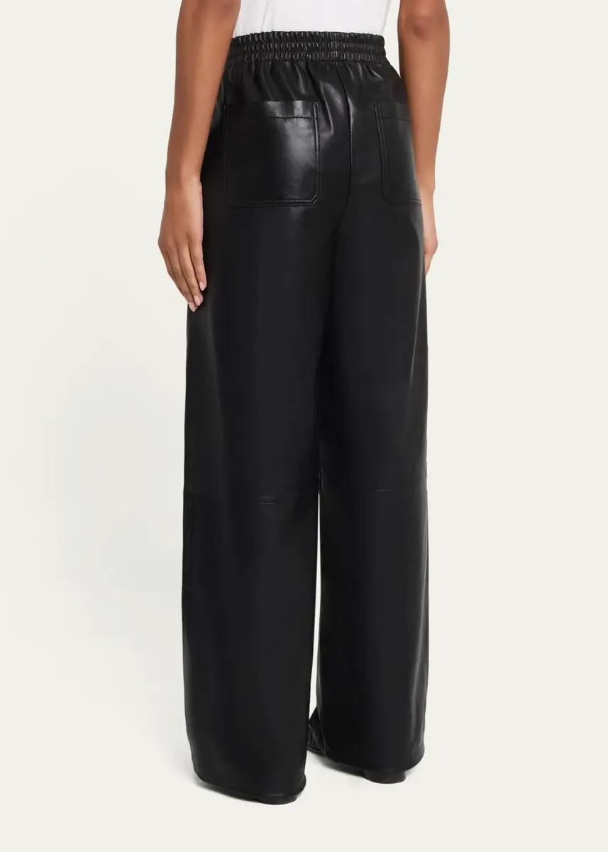 Simkhai Corrine Leather Pull-On Pants | Thumbnail 3 Simkhai Corrine Leather Pull-On Pants | Thumbnail 3